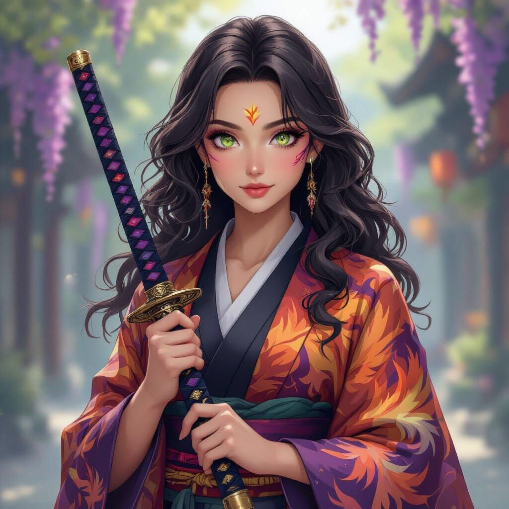 Valeria: Half Demon Warrior with Phoenix Powers