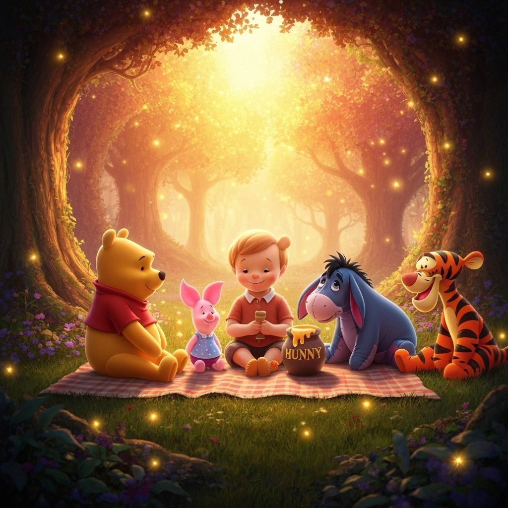 Winnie the Pooh Picnic in Hundred Acre Wood