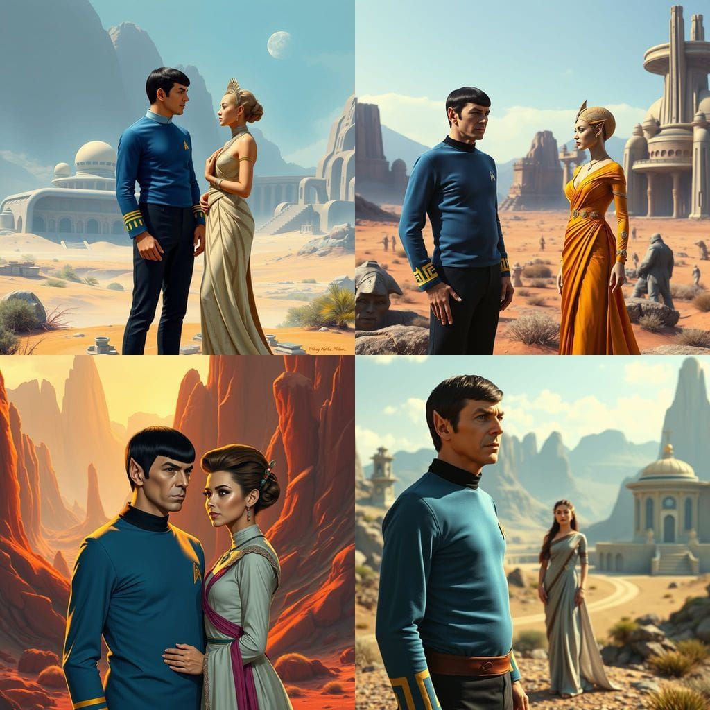 Spock Meets Fiancee on Vulcan