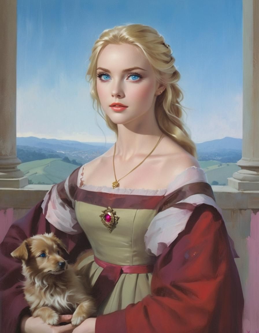 Portrait of a 15th century lady