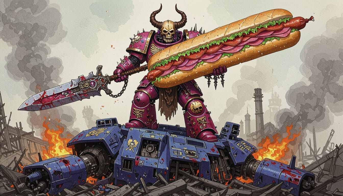 "Subs for the Sub God! Extra Sriracha, Italian dressing... A...