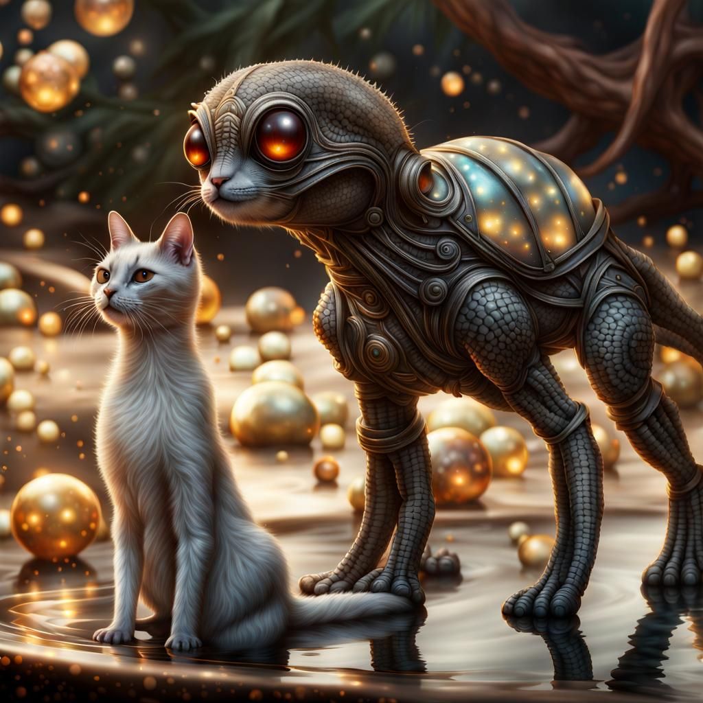 Dreamy Alien Pets in Bizarre Magical Realism