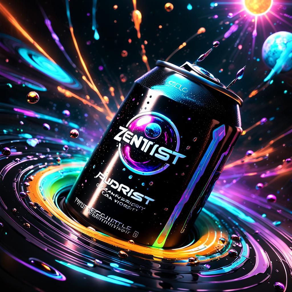Futuristic Sci-Fi Cola Can Concept Art