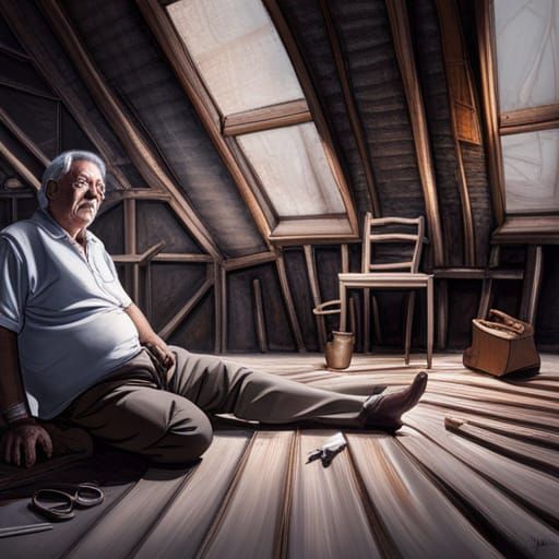 Dusty Attic Memories in Photorealistic Style