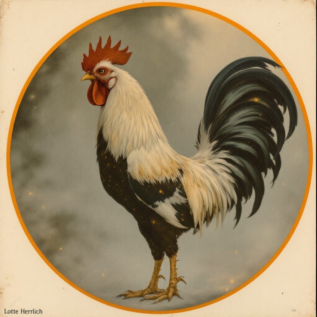 Vintage Rooster in Soft Natural Light