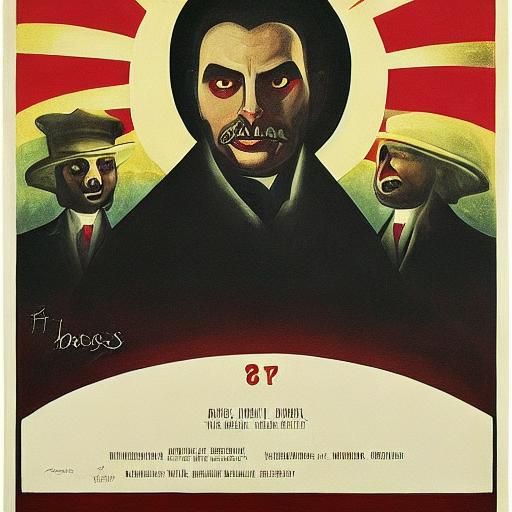 Vampire Blockbuster: Naive Art Movie Poster