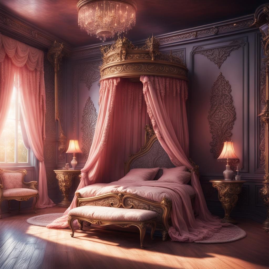 Fantasy Princess Pink Bedroom (Epic)