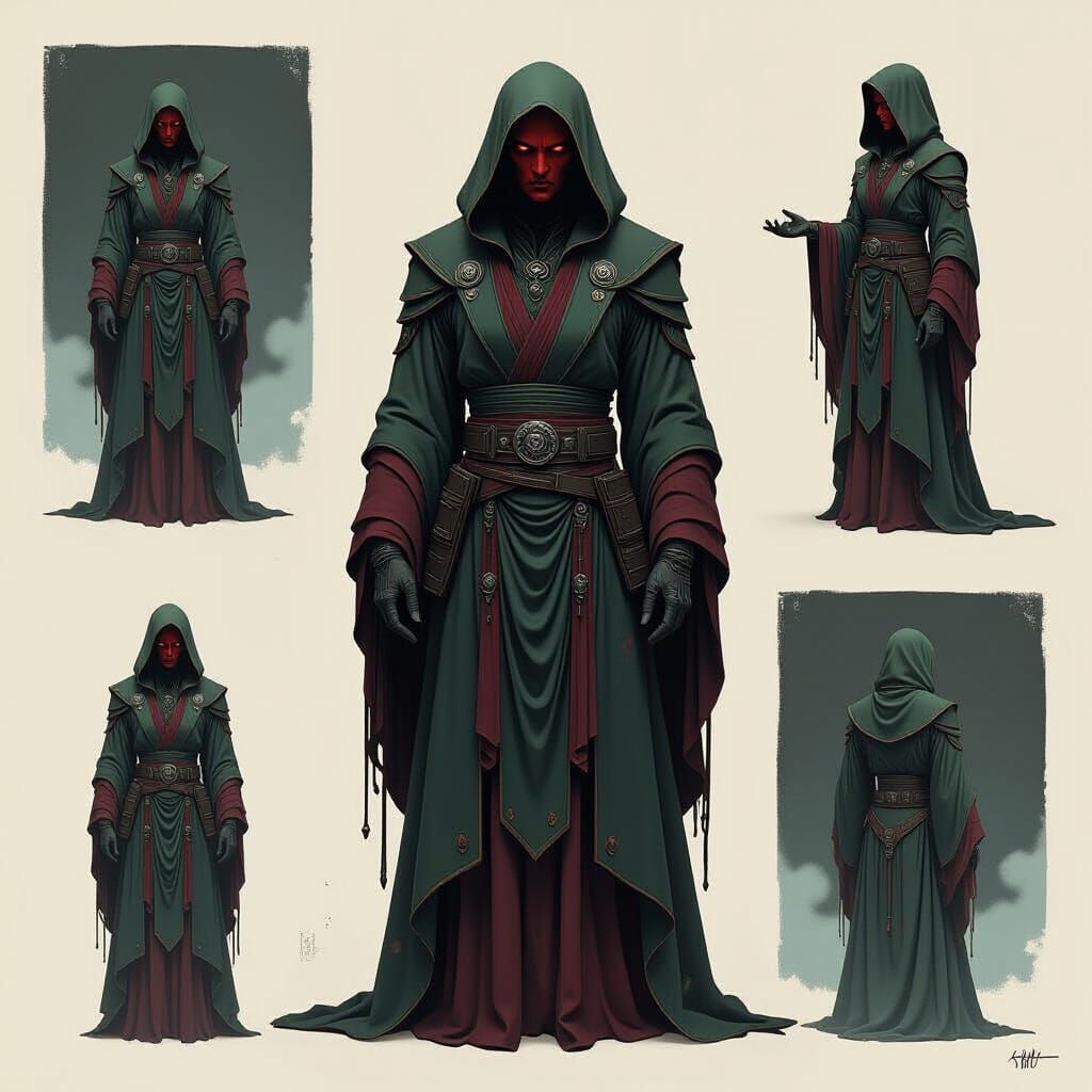 Sith Lord Fusion: Dark Mystical Biomechanical Robes