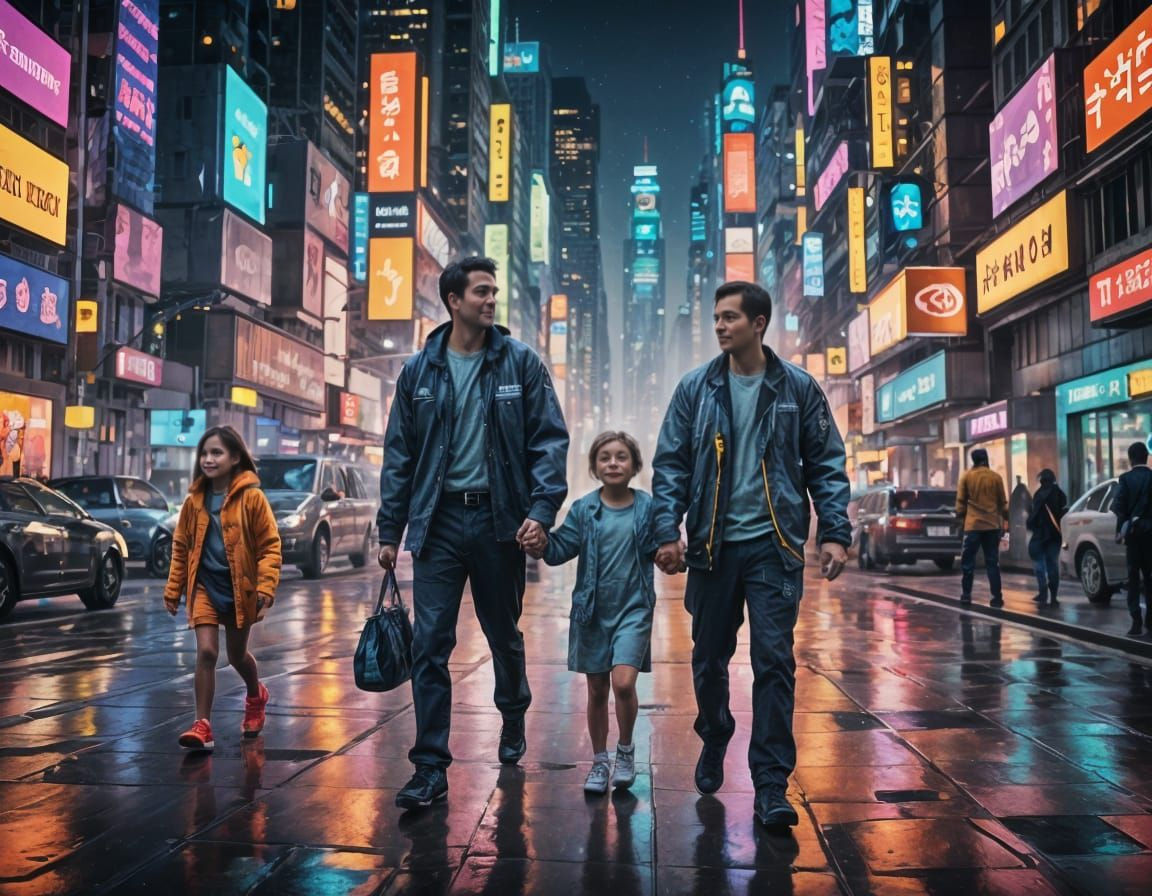 Familial Harmony in a Bustling Metropolis