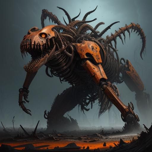 Biomechanical Horror Emerges from Wreckage in Unreal Engine