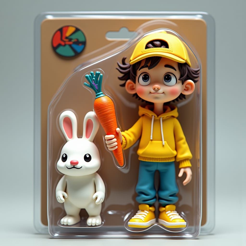 Boy with Magic Carrot Action Figure, Stalenhag Style
