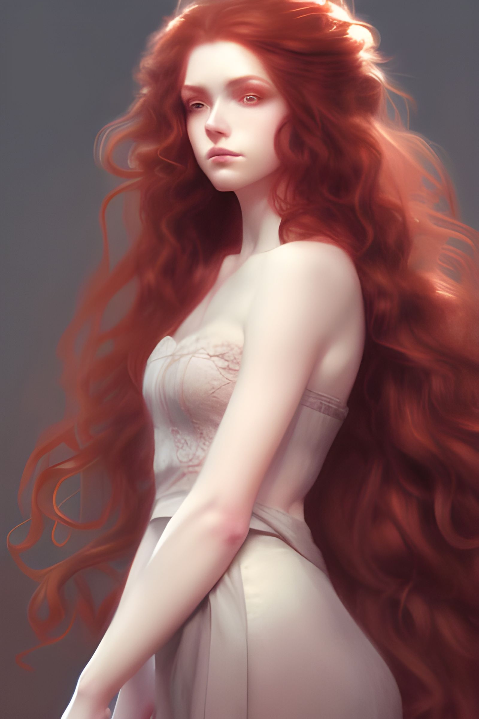 Pale Redhead Girl