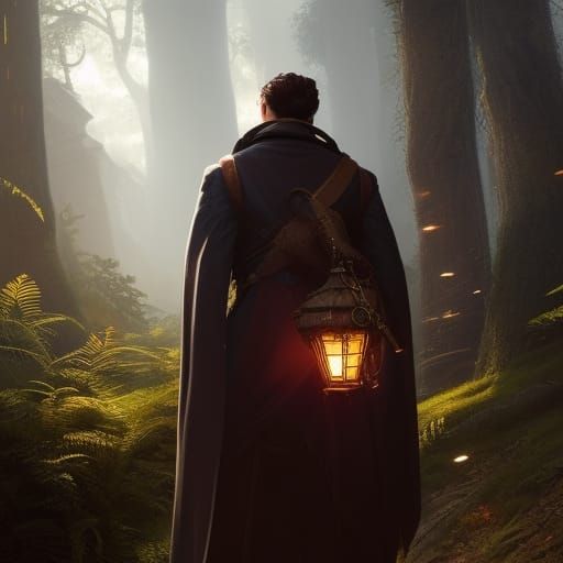 Steampunk Thief Portrait with Dynamic Lighting