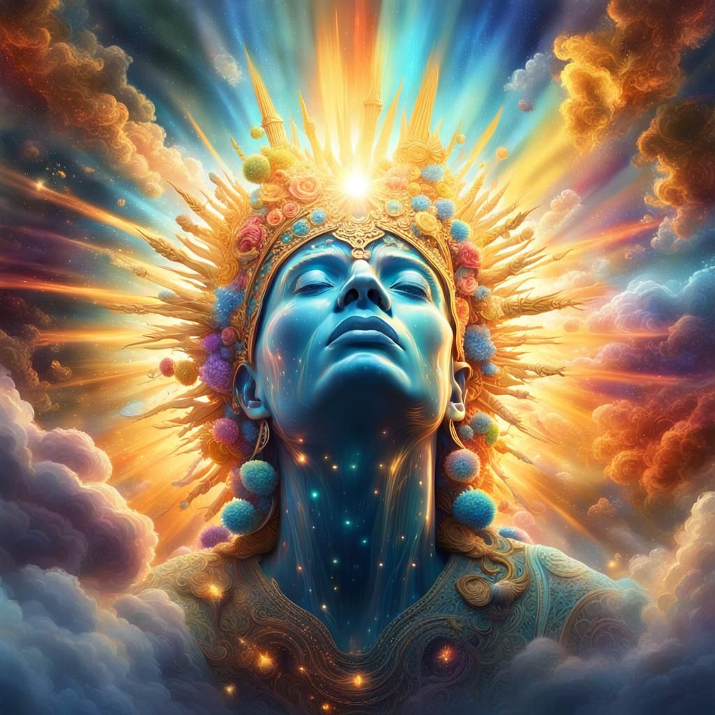 Celestial Beings Ascending: A Digital Fantasy Art