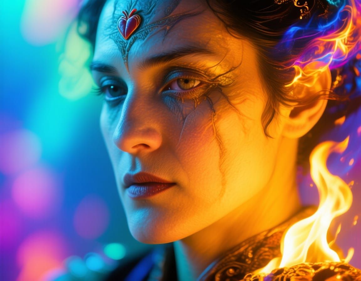 Magical Hypnosis In Vibrant Hyperrealism