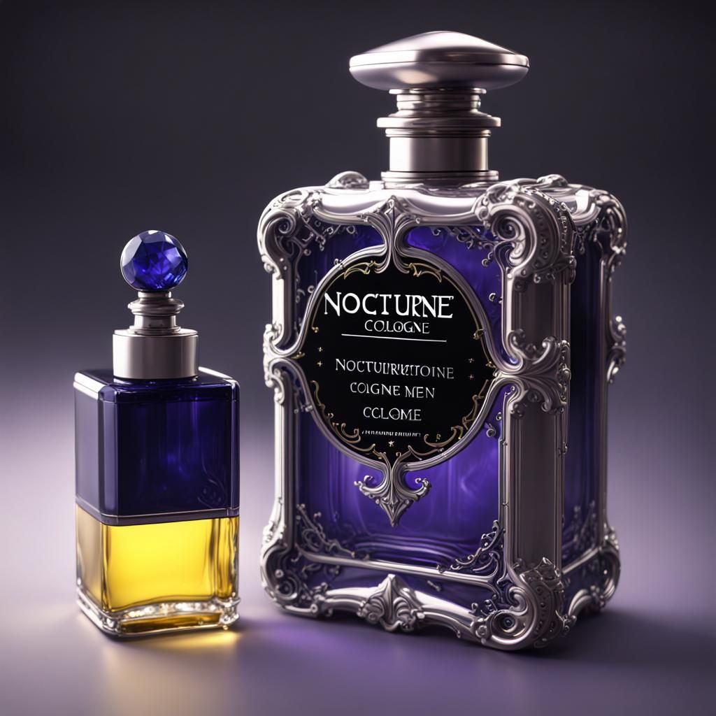 Cologne Bottle in Dark Fantasy Style