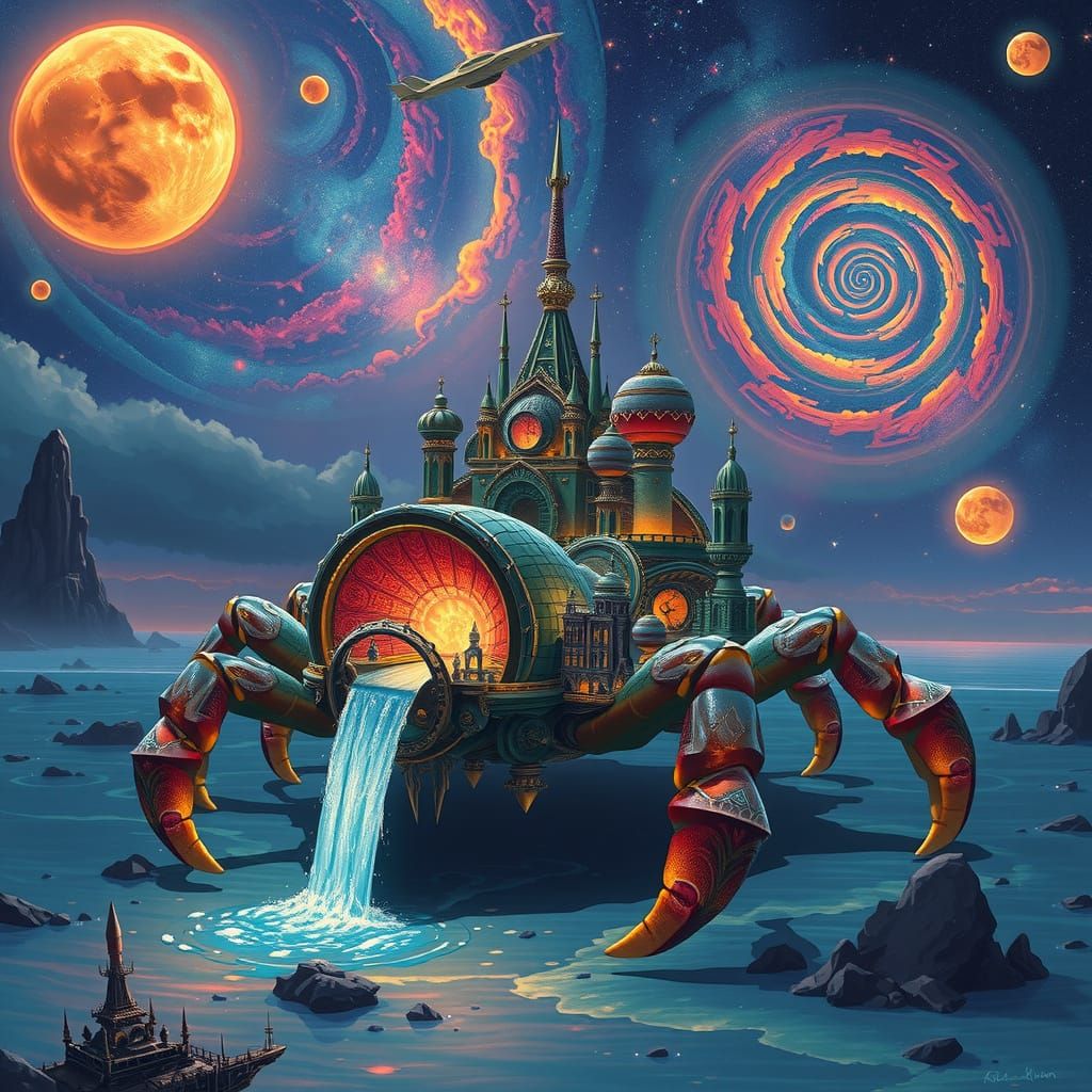 Bioluminescent Hermit Crab Carries Alien City Across Cosmic ...