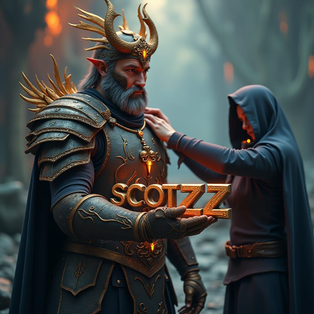 Mystical Warrior Receives Ritual Haircut