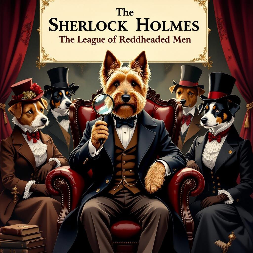 Scottish Terrier as Sherlock Holmes in Victorian Mystery Boo...