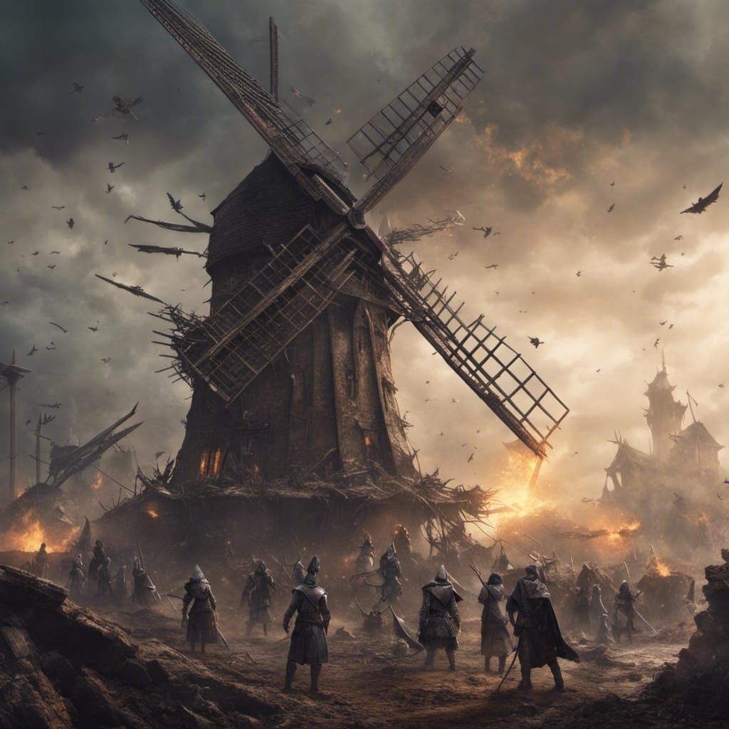 Fantasy Battle by Windmill: Epic Digital Matte Painting