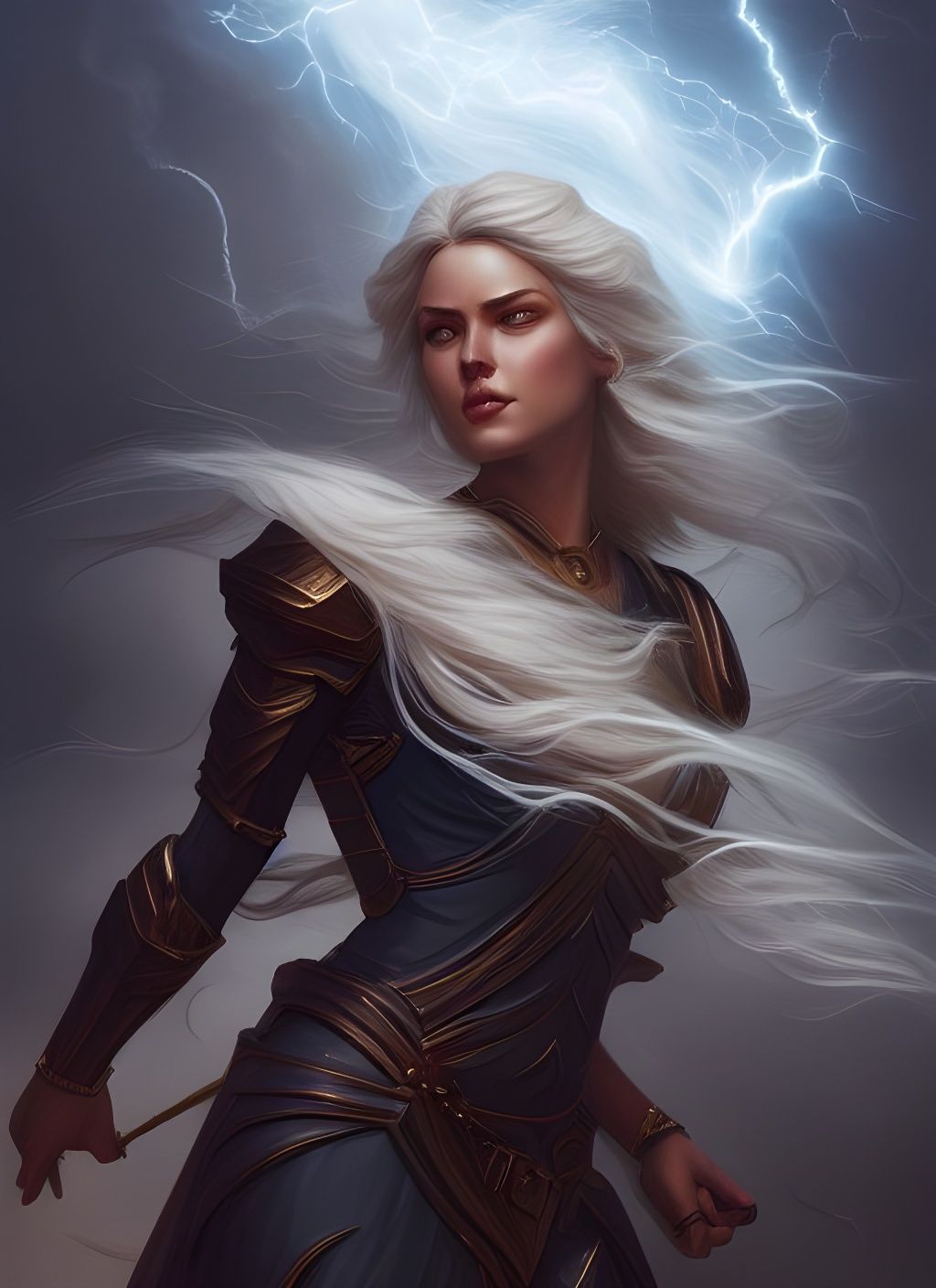 Goddess of Thunder Digital Painting on ArtStation
