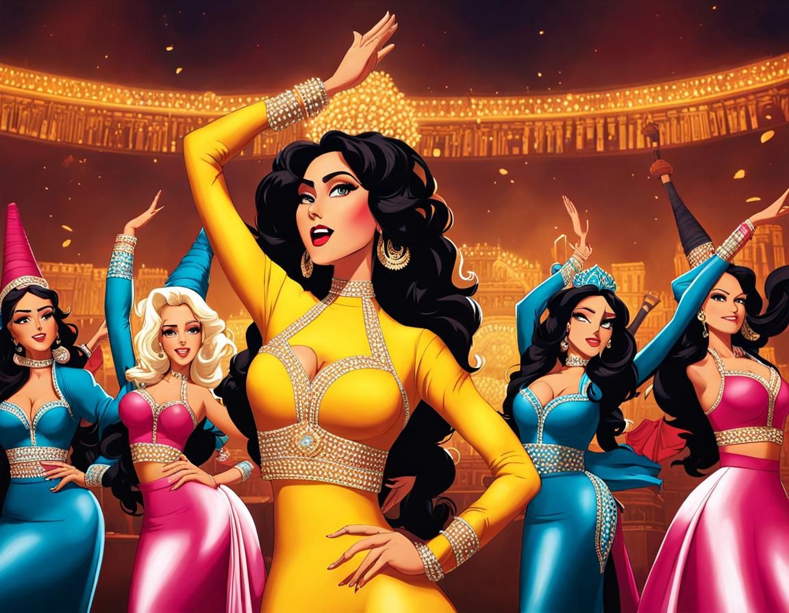 Macarena Celebration: A Joyful, Vibrant Scene