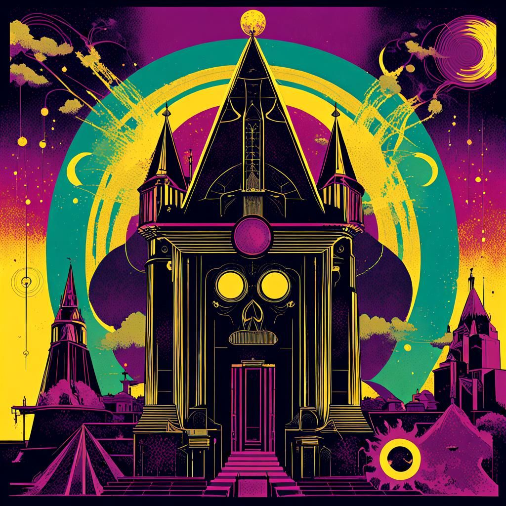Mystic Electric Wizard in Pop Art Screen Print