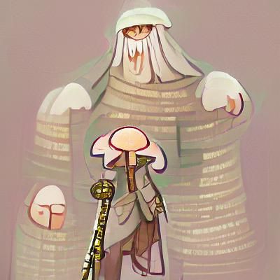 Mushroom Cleric Worshipping the God of Time