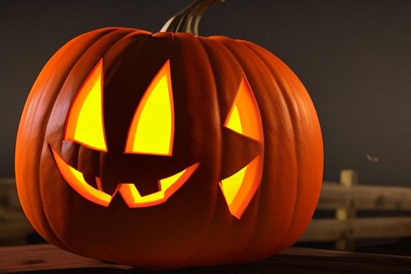 Spooky Jack O' Lantern Concept Art in 8K