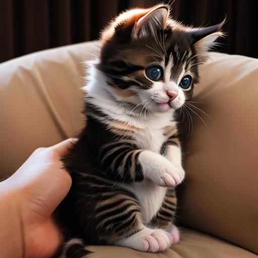 Kitten Comforts Human With Gentle Kneading