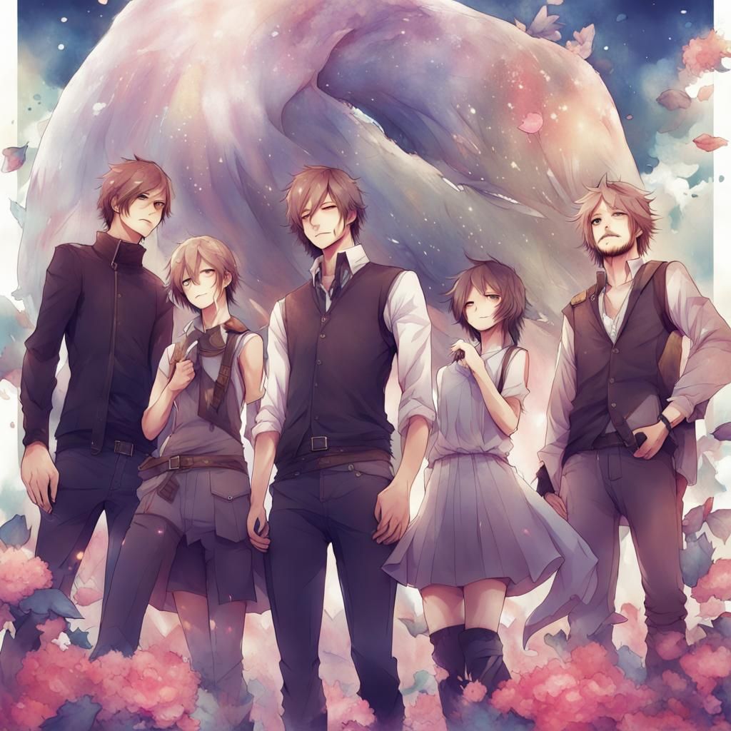 Imagine Dragons in Anime Key Visual Style