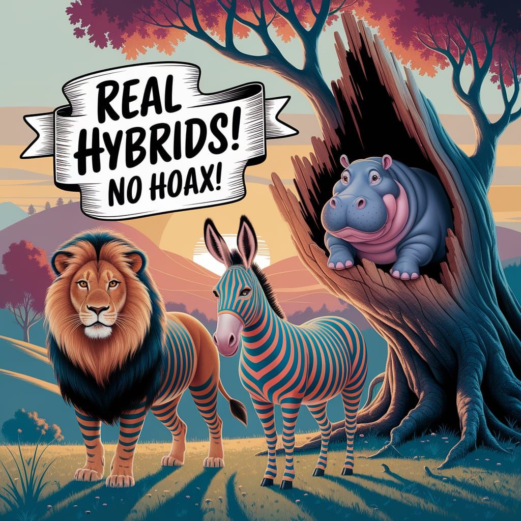 Whimsical Hybrids in Storybook Illustration