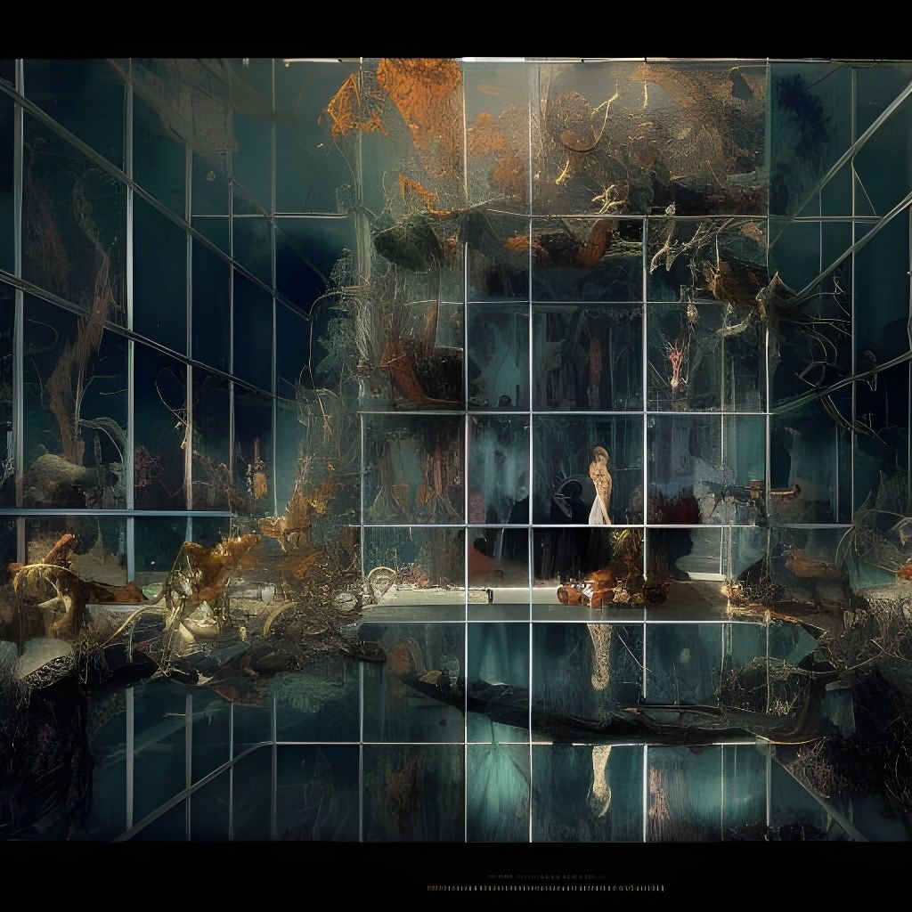 Spectacular Lightning Illuminates Glass Structure