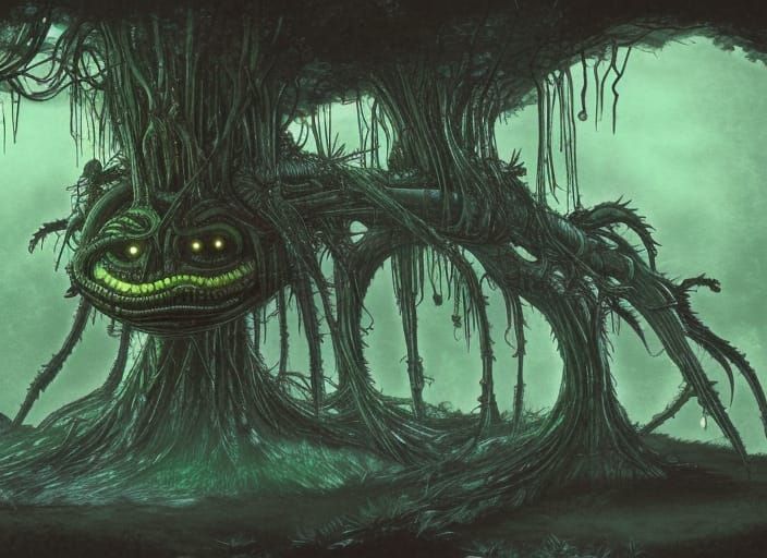 Ghibli Inspired Alien Planet Concept Art