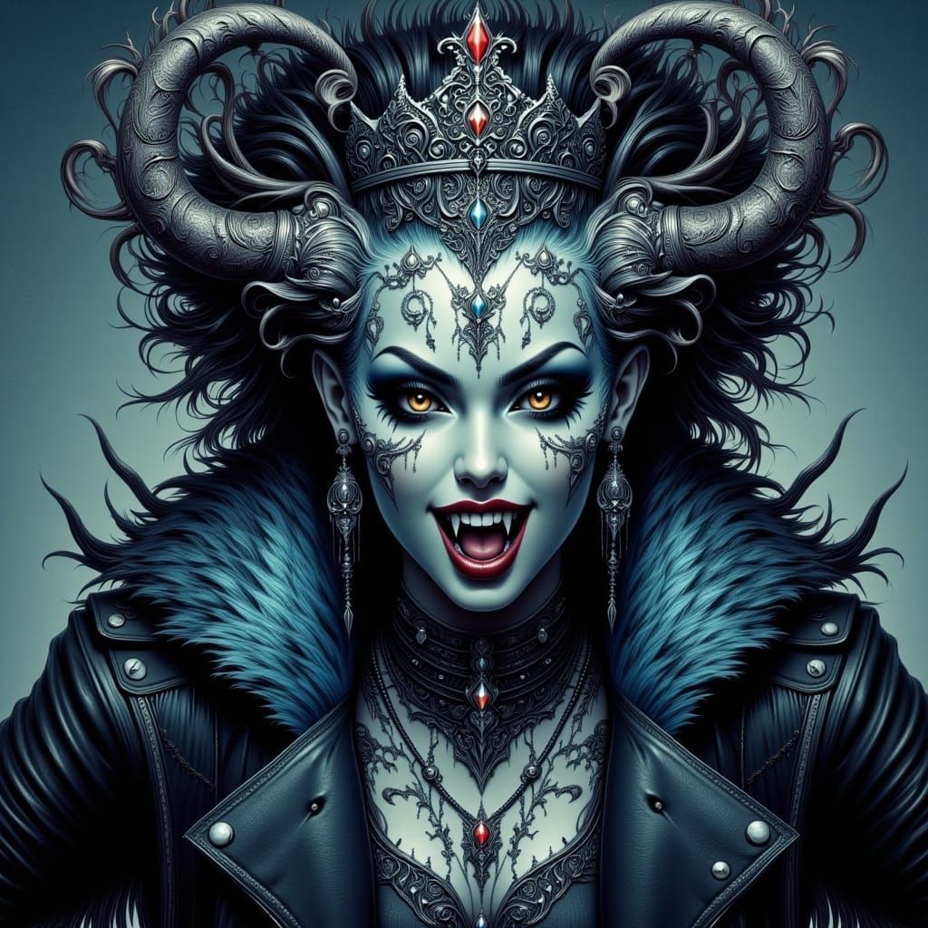 Gothic Cyberpunk Underground City of the Future