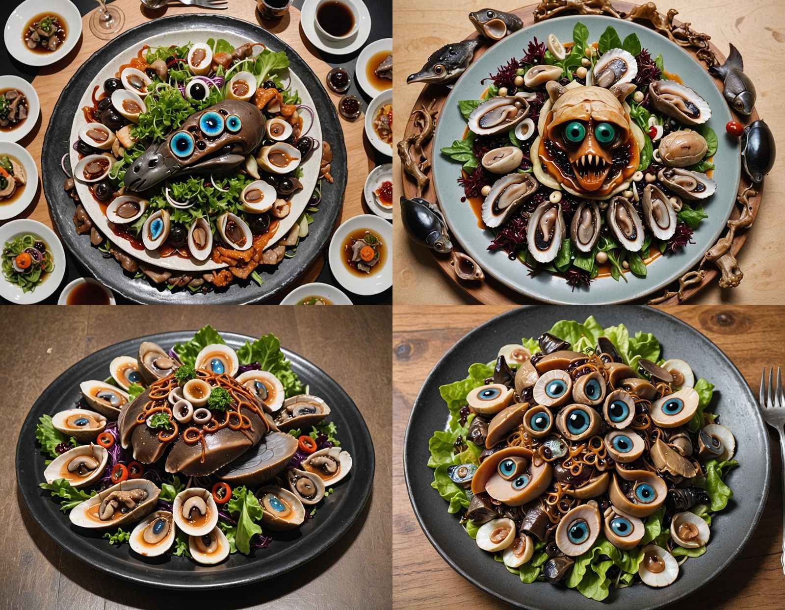 Disturbing Platypus Organ Salad with Eyeball Homunculus