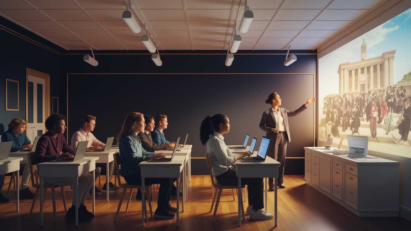 Contemporary Education in a Modern Classroom Setting