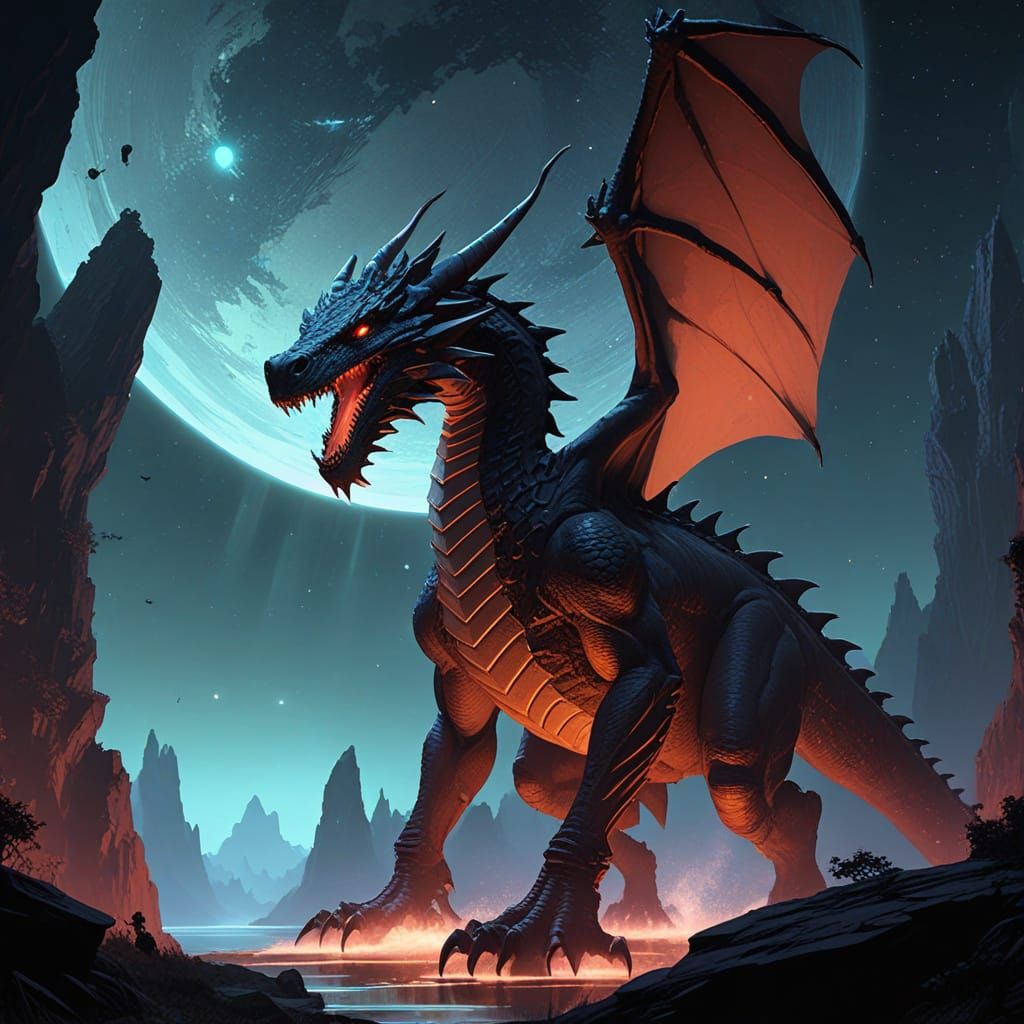 Cosmic Dragon Guardian of Floating Island