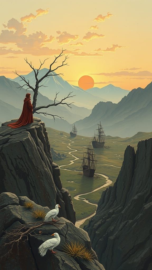 Elegant Old English Calligraphy: Love Conquers Fear