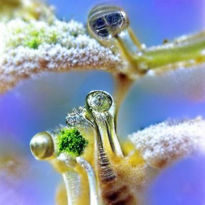 Macro Photograph of Cannabis Trichomes