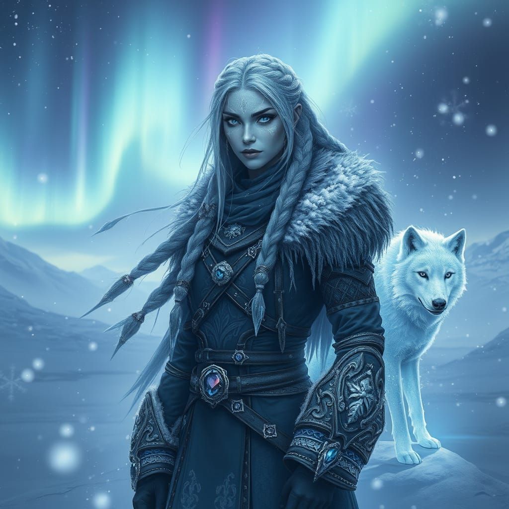 Ethereal Frostbound Guardian in Glacial Armor