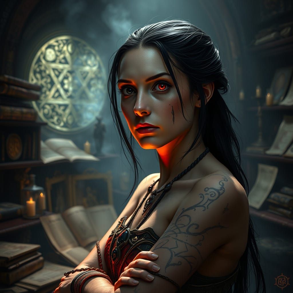 Ethereal Portrait of Ashara Telvanni-Morag, Dunmer Enigma