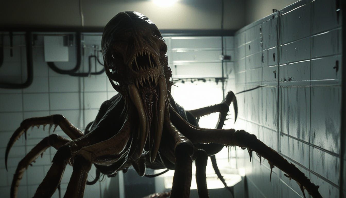 Sinister, Photorealistic T. Rex Facehugger Confronts the Vie...