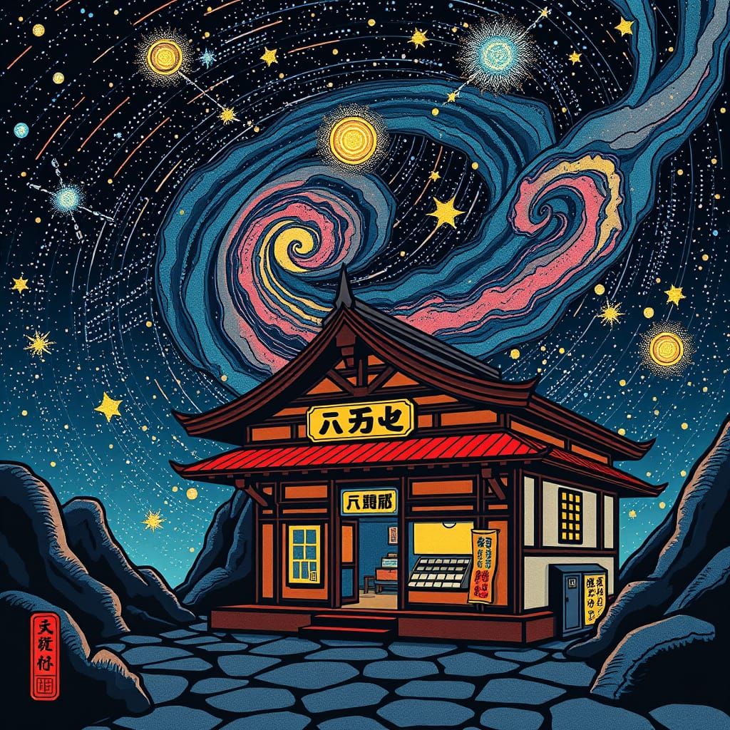 Ukiyo-e Shop at Cosmic Labyrinth Entrance