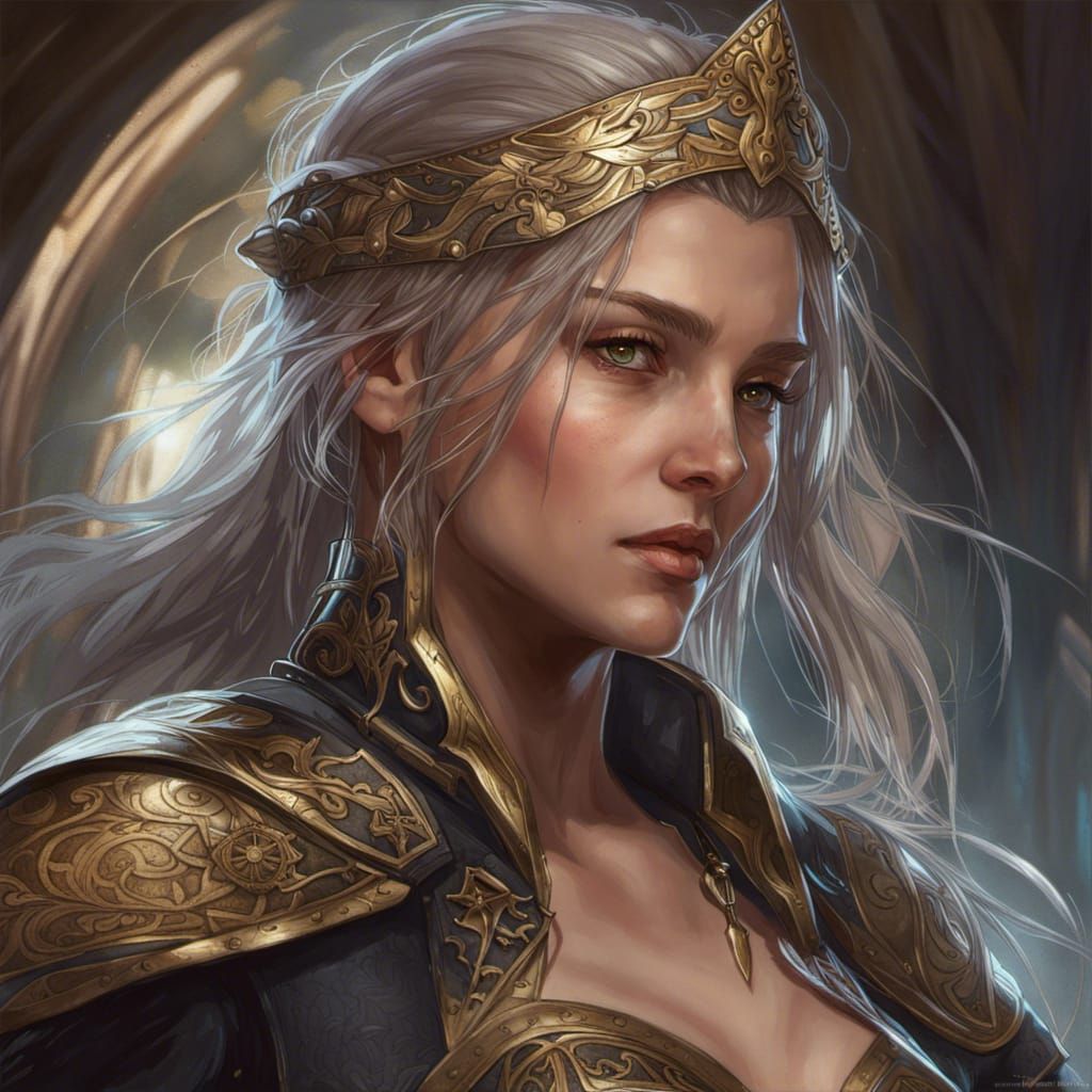 Malenia of Elden Ring: Hyperdetailed Digital Portrait