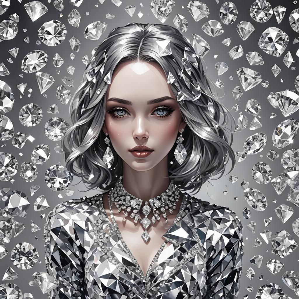 Diamond Girl: Conceptual Digital Art
