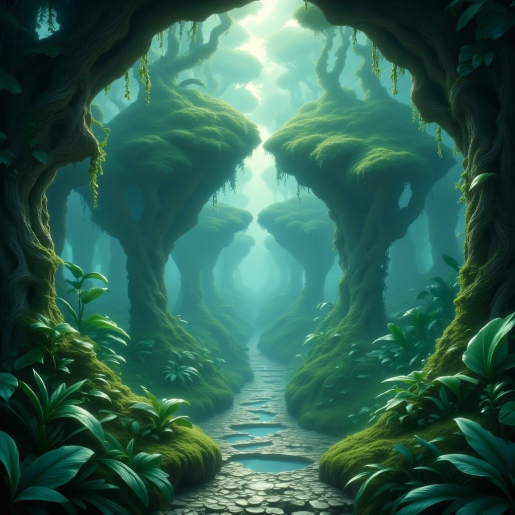 A known path appears in teal