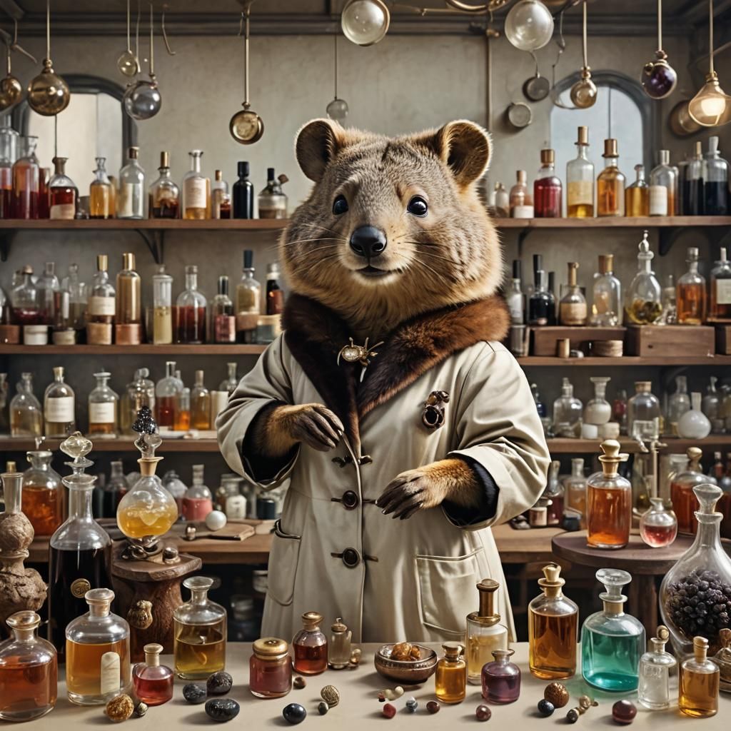 Olivia Opalina: Quokka Perfumer in Vintage Lab