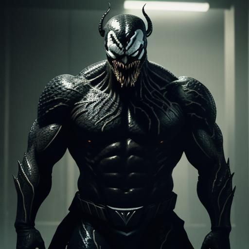 Cinematic Film Still of God Venom