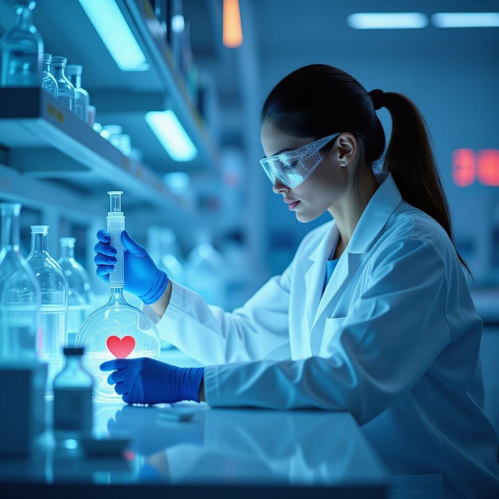 Hyperrealistic Plasma Donation in Futuristic Medical Lab